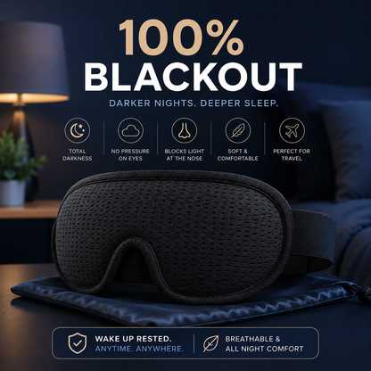 DeepSleep Pro | Total blackout. Zero pressure. Sealed at the nose.