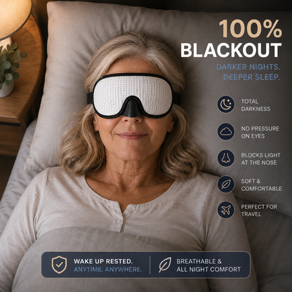 DeepSleep Pro | Total blackout. Zero pressure. Sealed at the nose.