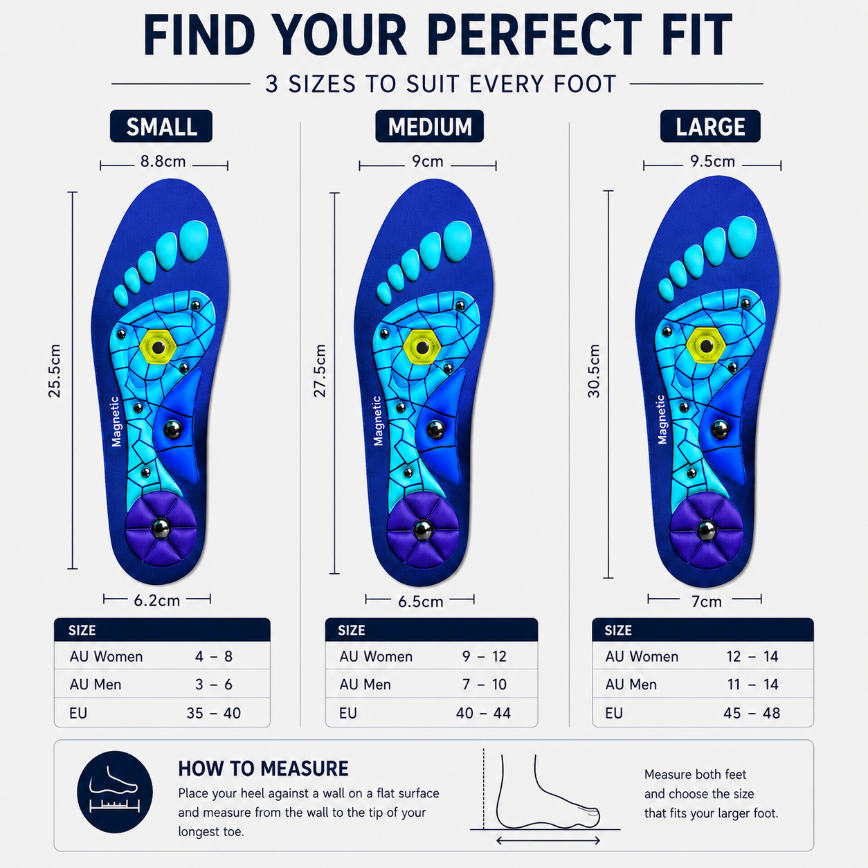 MagnaStep | Magnetic acupressure. Every step. Wide awake.