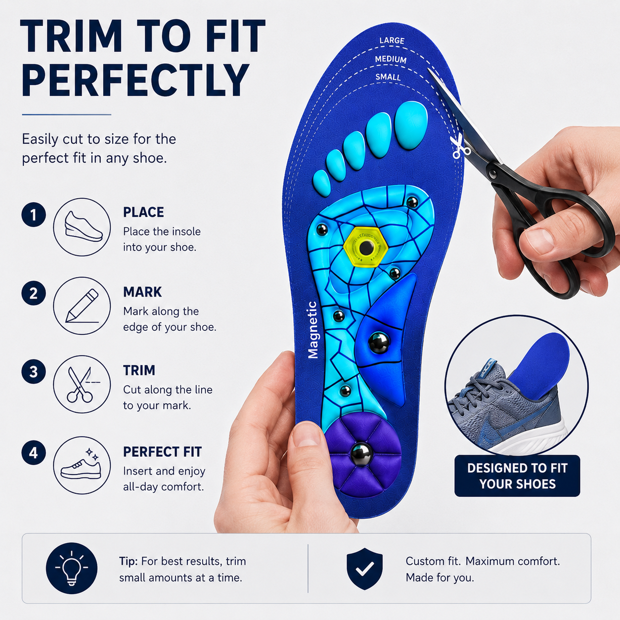 MagnaStep | Magnetic acupressure. Every step. Wide awake.