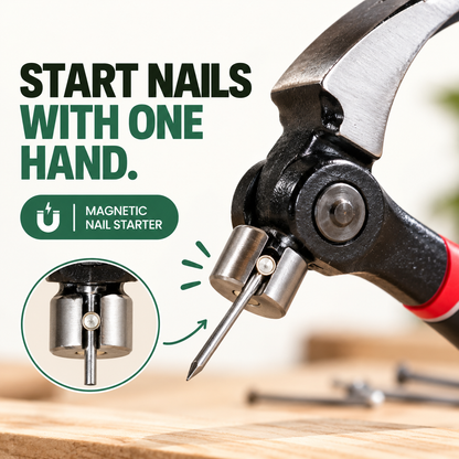 Adjustable Claw Hammer with Magnetic Nail Starter
