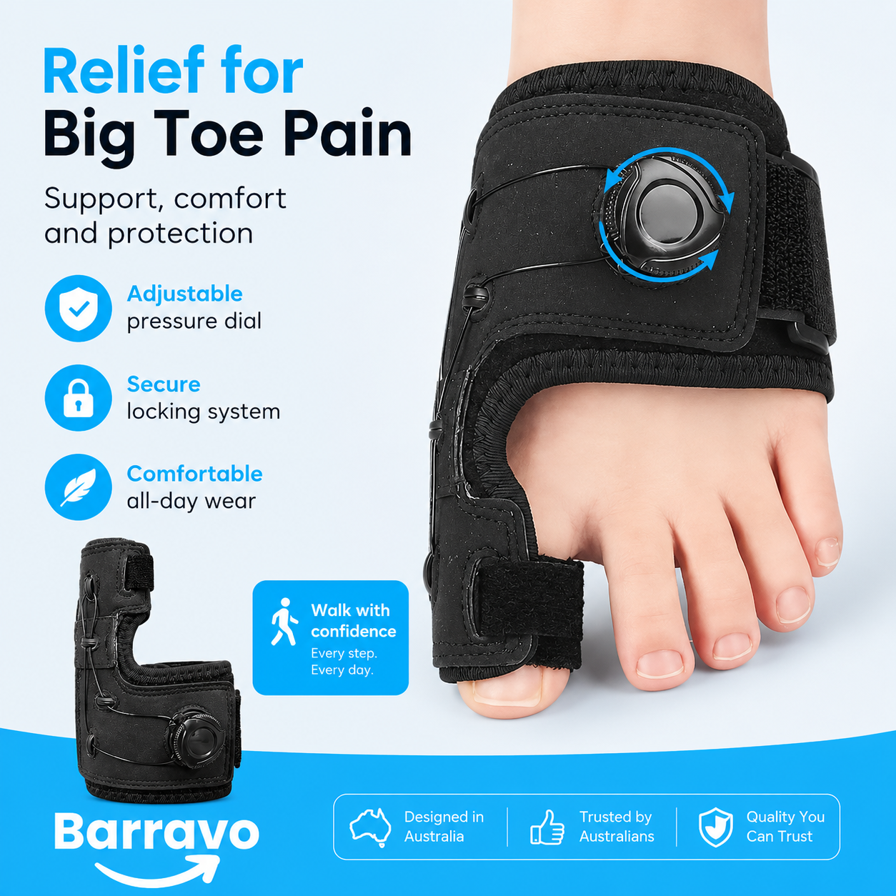 FlexAlign Pro | Support that guides your toe back to comfort