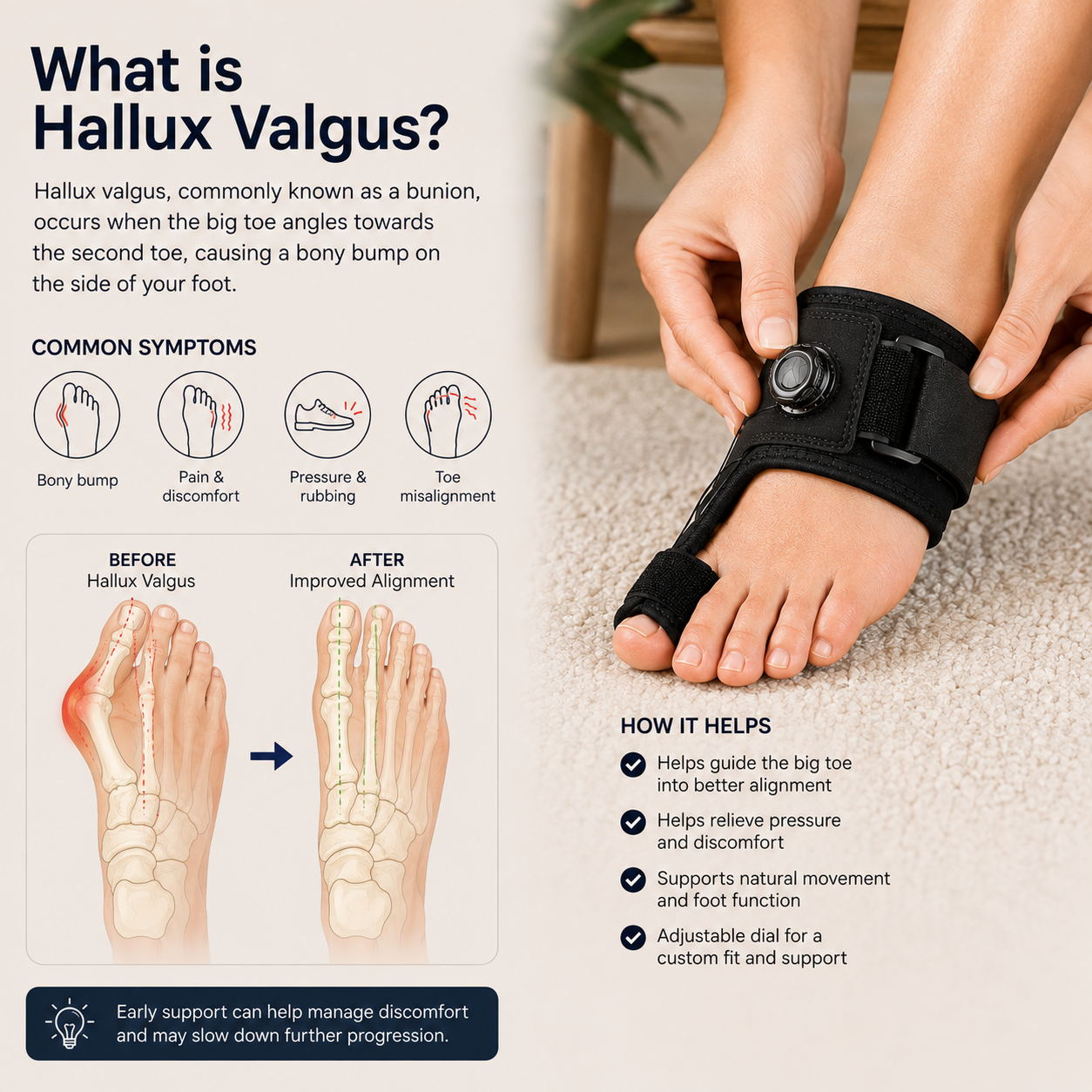 FlexAlign Pro | Support that guides your toe back to comfort